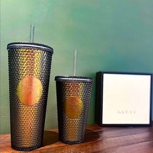 Starbucks Halloween 2020 Black Diamond Studded Tumblers Set - Bundle